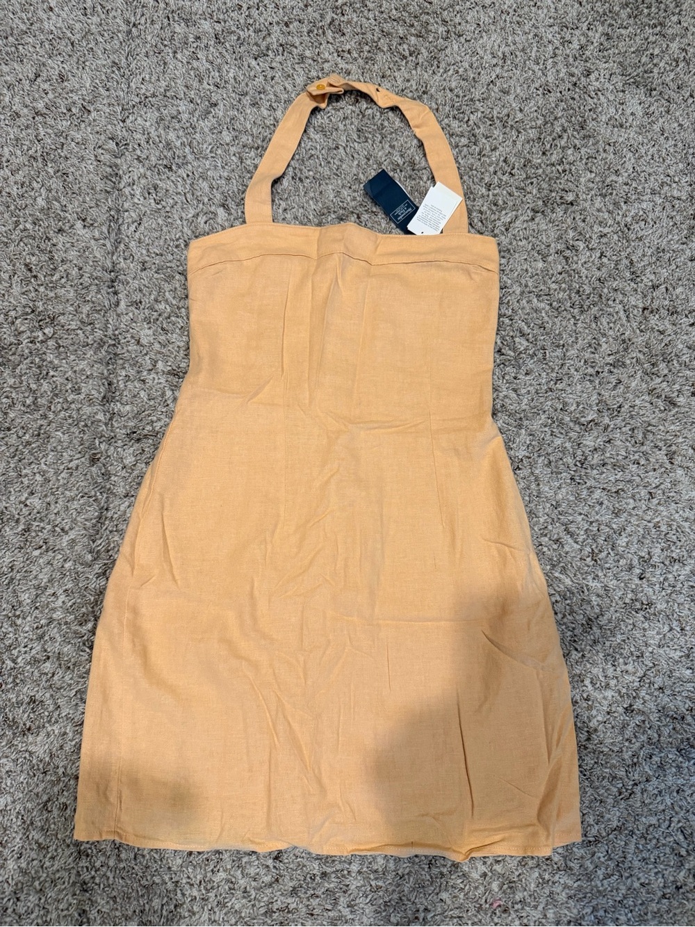 Abercrombie & Fitch Peach Halter Mini Dress